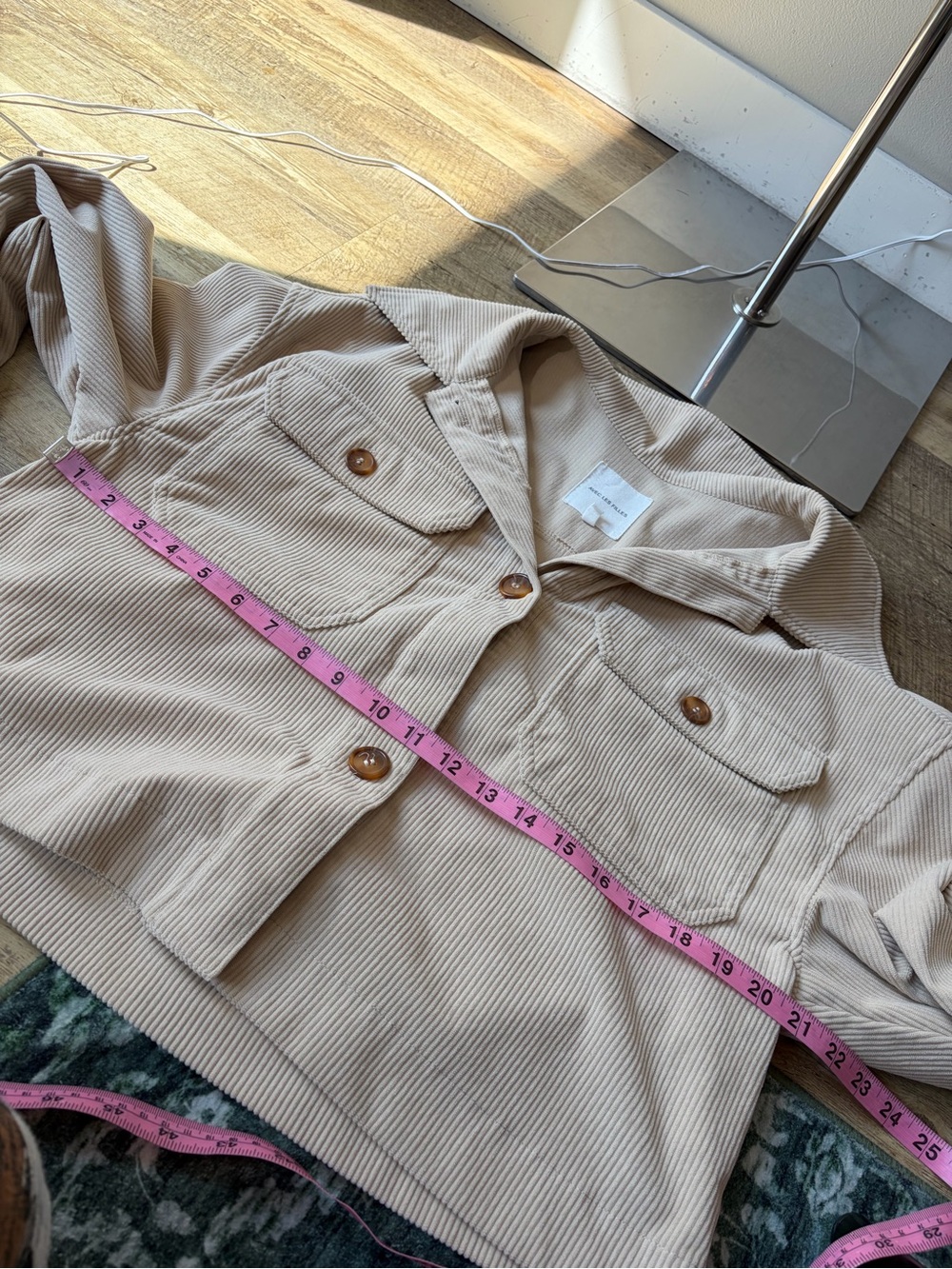 Avec Les Filles Cream Corduroy Jacket - Picture 7 of 10